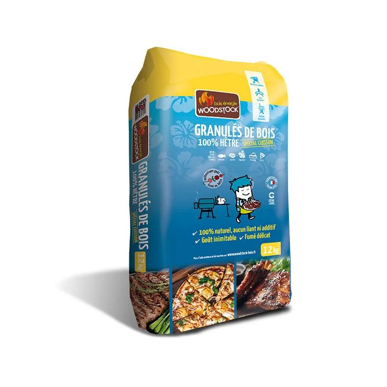 Granulés de bois spécial cuisson barbecue 100 % hêtre