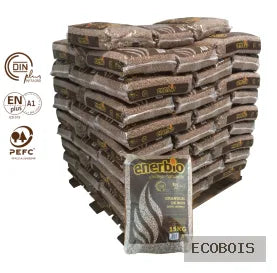 Granulés de bois en palette de 66 sacs de 15 kg - ENERBIO
