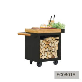 OFYR MISE EN PLACE TABLE BLACK 65 PRO BOIS DE TECK