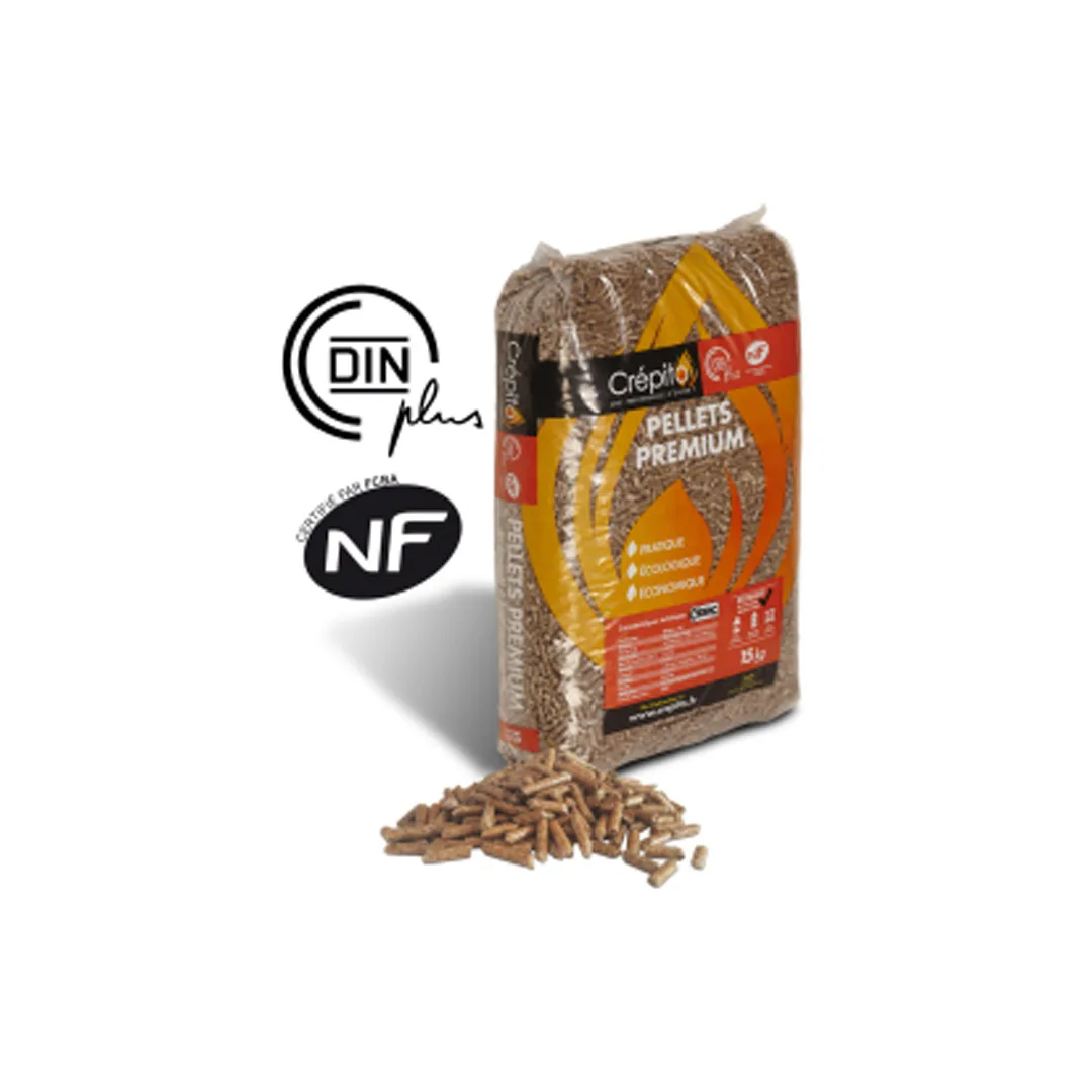 Granulés de bois premium en sac de 15 kg - CREPITO