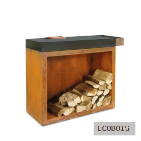 OFYR BUTCHER BLOCK STORAGE 90 CORTEN CERAMIQUE GRIS ANTHRACITE