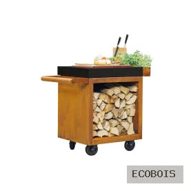 OFYR MISE EN PLACE TABLE CORTEN 65 PRO CERAMIQUE GRIS ANTHRACITE